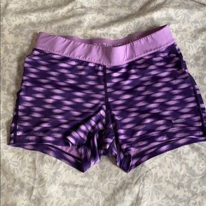 Purple Nike Dry Fit Shorts